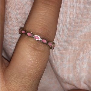 Pandora pink stackable ring size 54 (7)